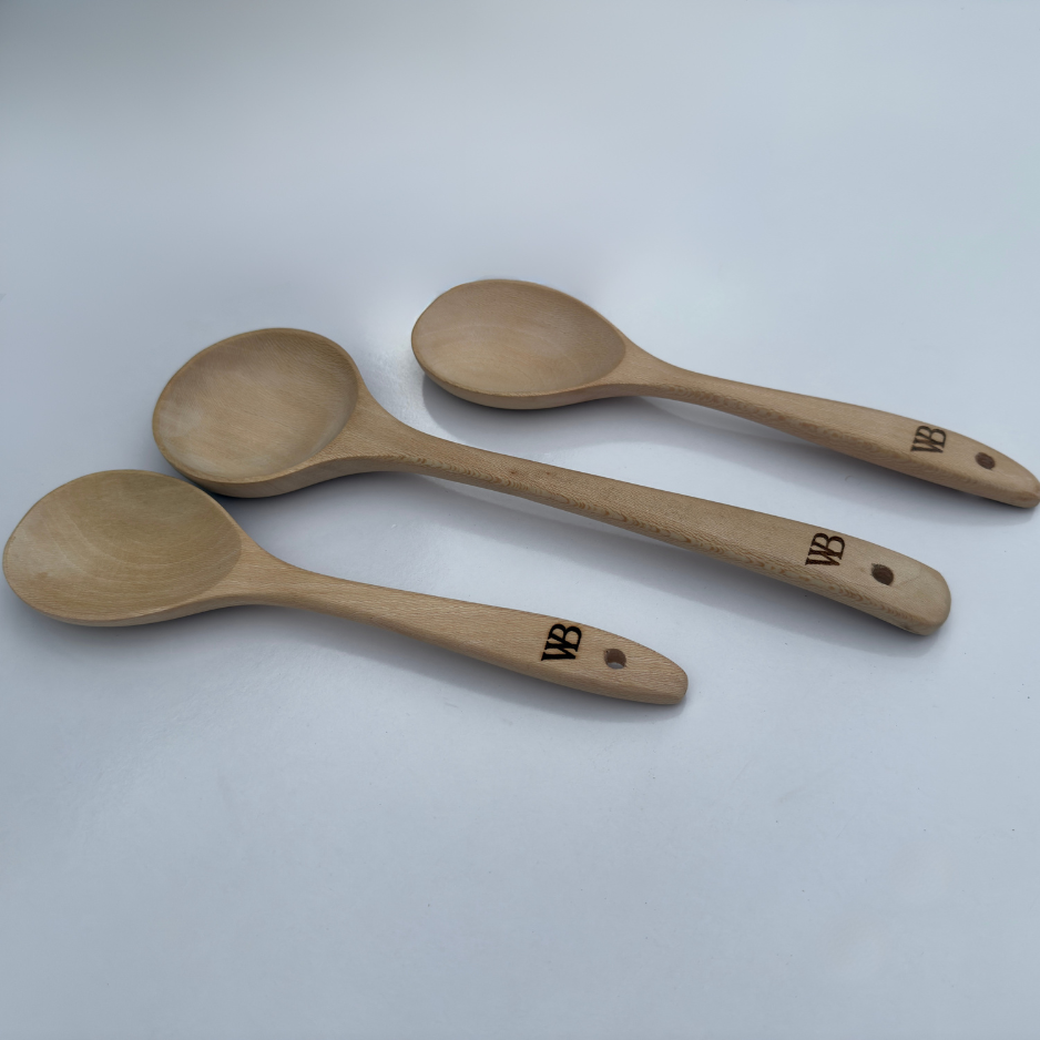 Wooden Cooking Utensil Set – 4-Piece kitchen Utensils for Nonstick Pans & Nonstick Cookware – Durable Eco-Friendly Cooking Spoons & Spatulas for Cooking, Mixing & Serving - Image 6